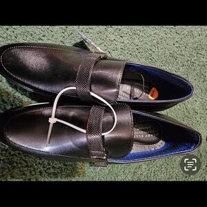 Perry Ellis Men's Black Loafers